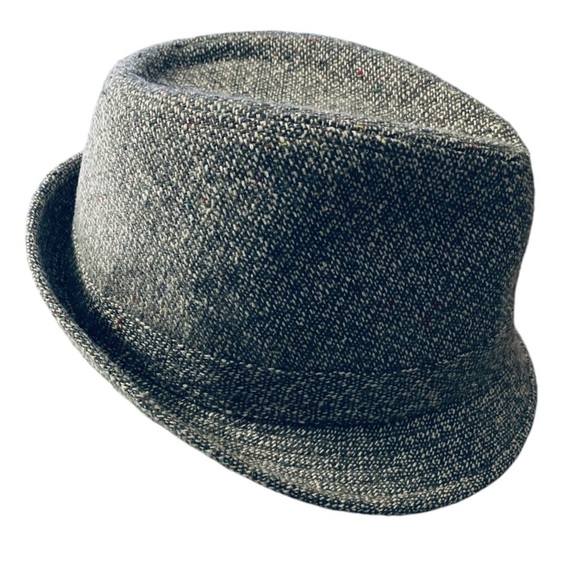 Vintage Crown Co. Grey Mens Wool Blend Trilby Hat - Picture 5 of 16
